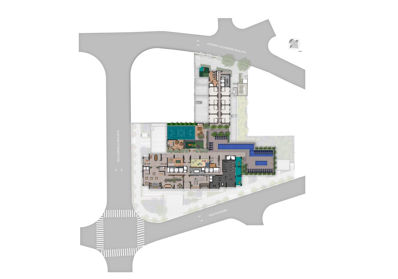 Planta 1 — Praça Diálogo Patriarca - Residencial