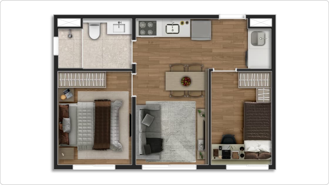 Planta 2 — Bosque Ipiranga - Residencial - Fase 1