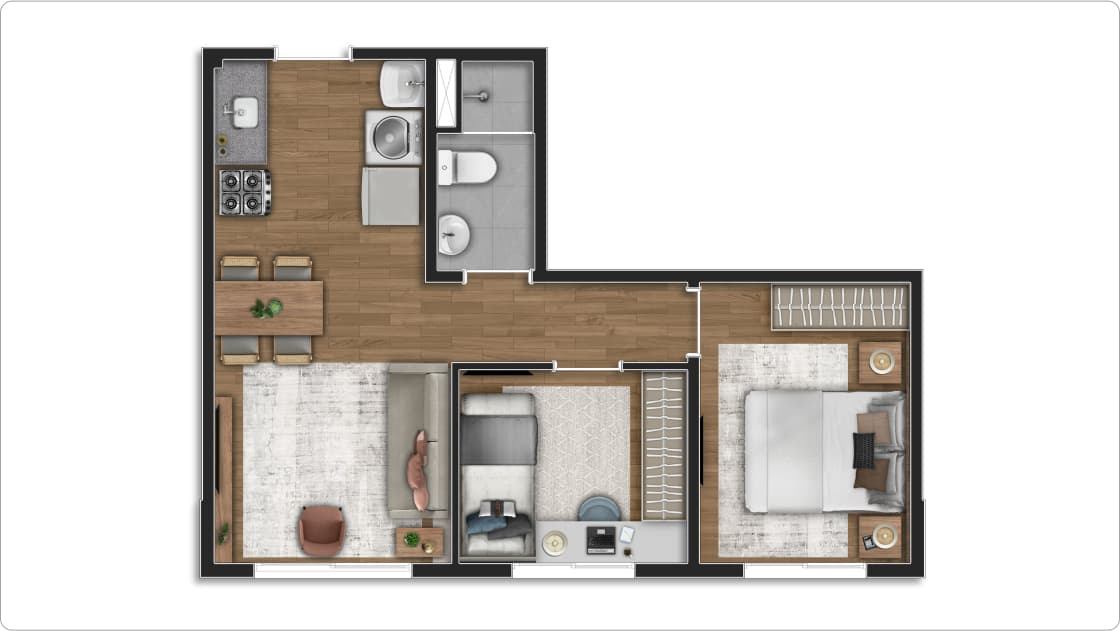 Planta 3 — Bosque Ipiranga - Residencial - Fase 1