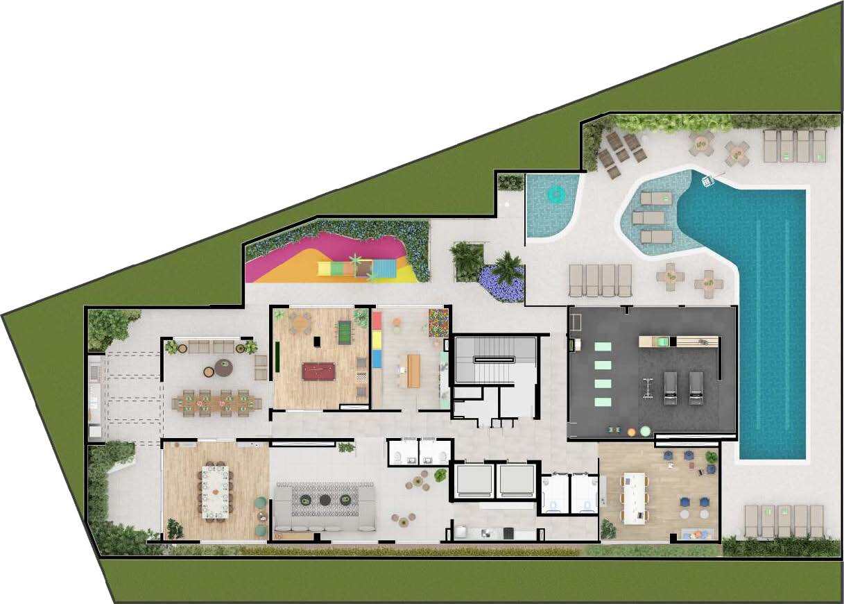 Planta 1 — Practical Life Jardim Prudência - Residencial