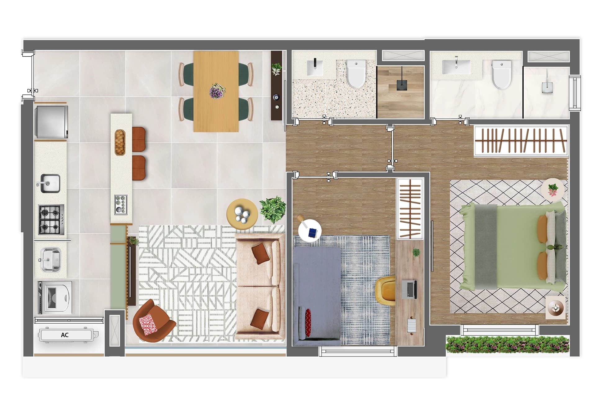 Planta 3 — Practical Life Jardim Prudência - Residencial