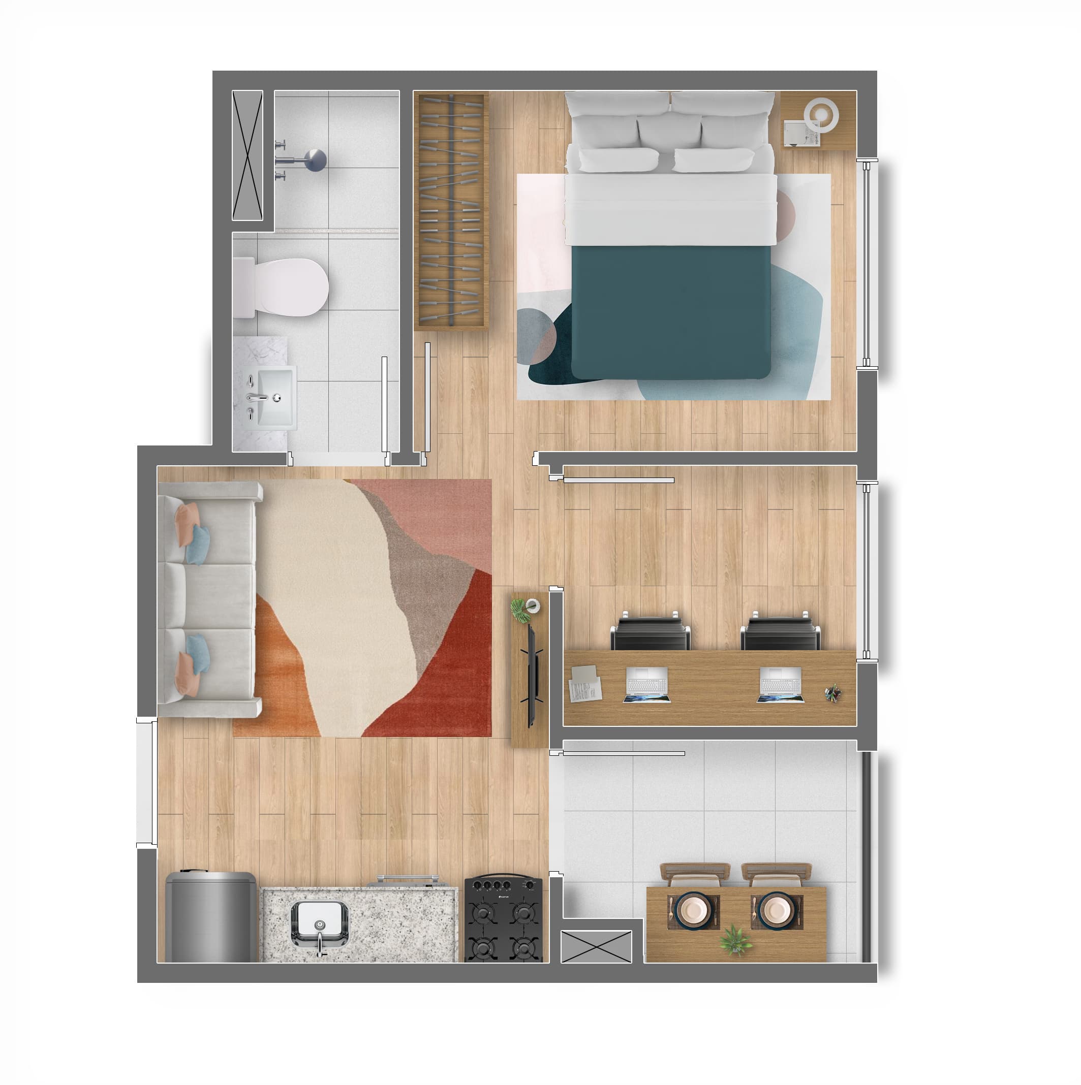 Planta 4 — Maskan Vila Romana - Residencial