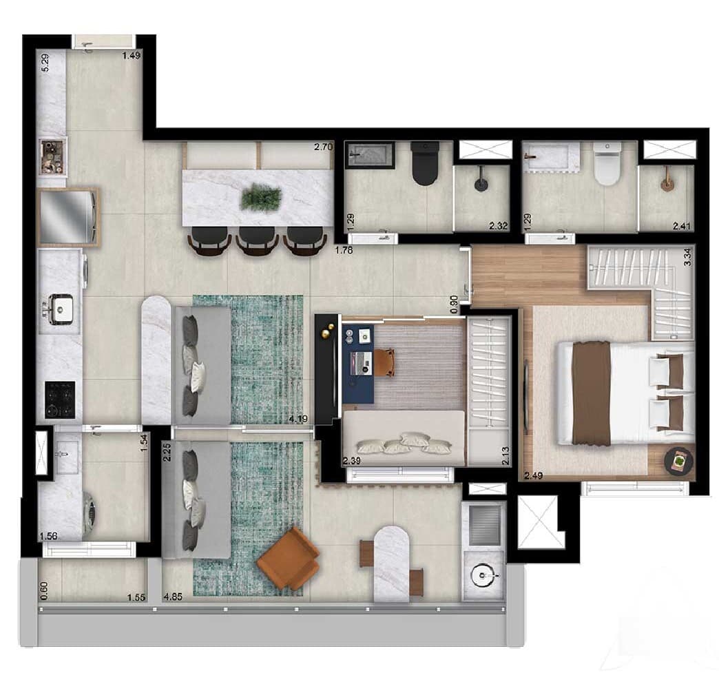 Planta 4 — Mac Campo Belo