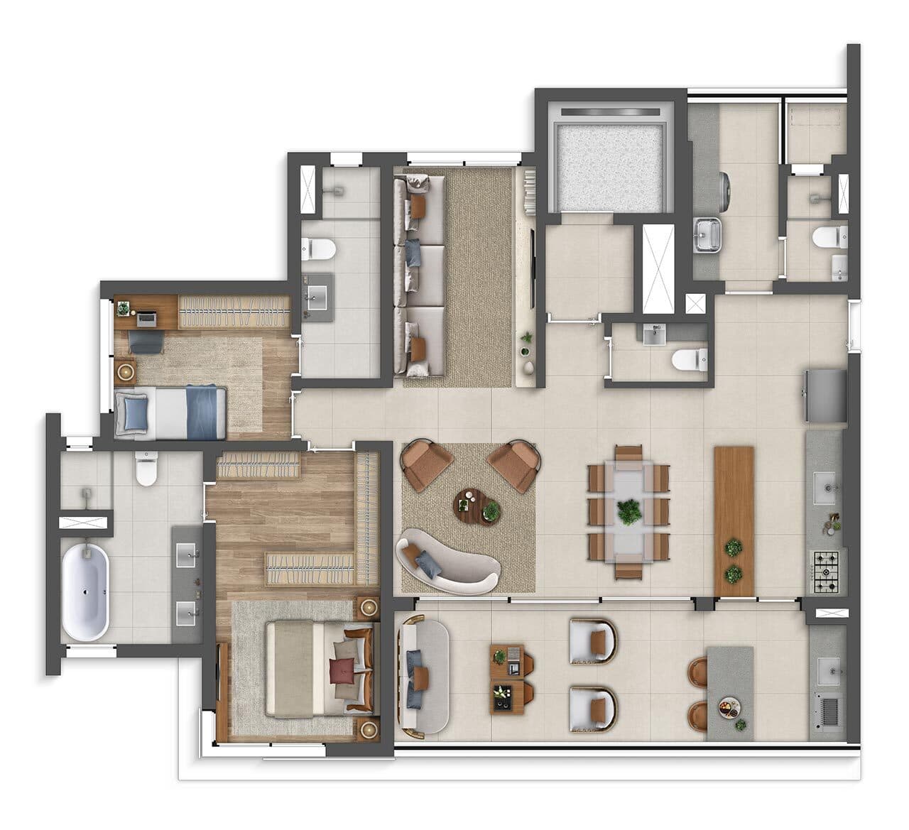 Planta 4 — Reserva Madalena - Residencial