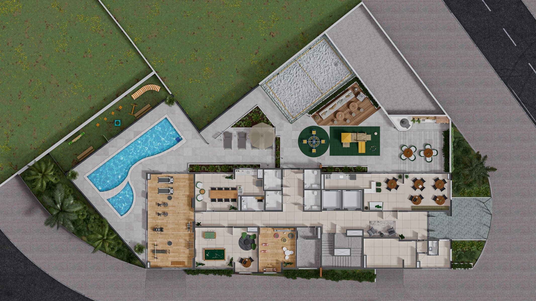 Planta 1 — Vista Sul