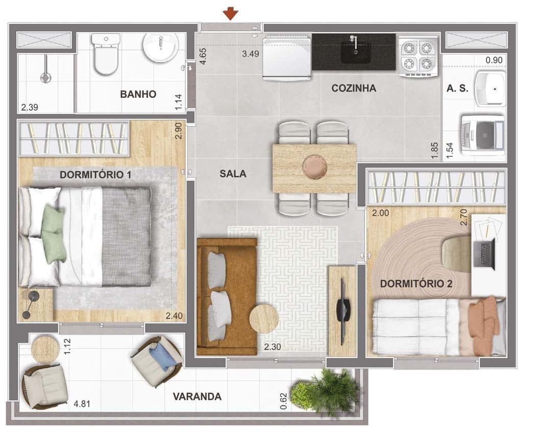 Planta 3 — Cidade Mooca Navona
