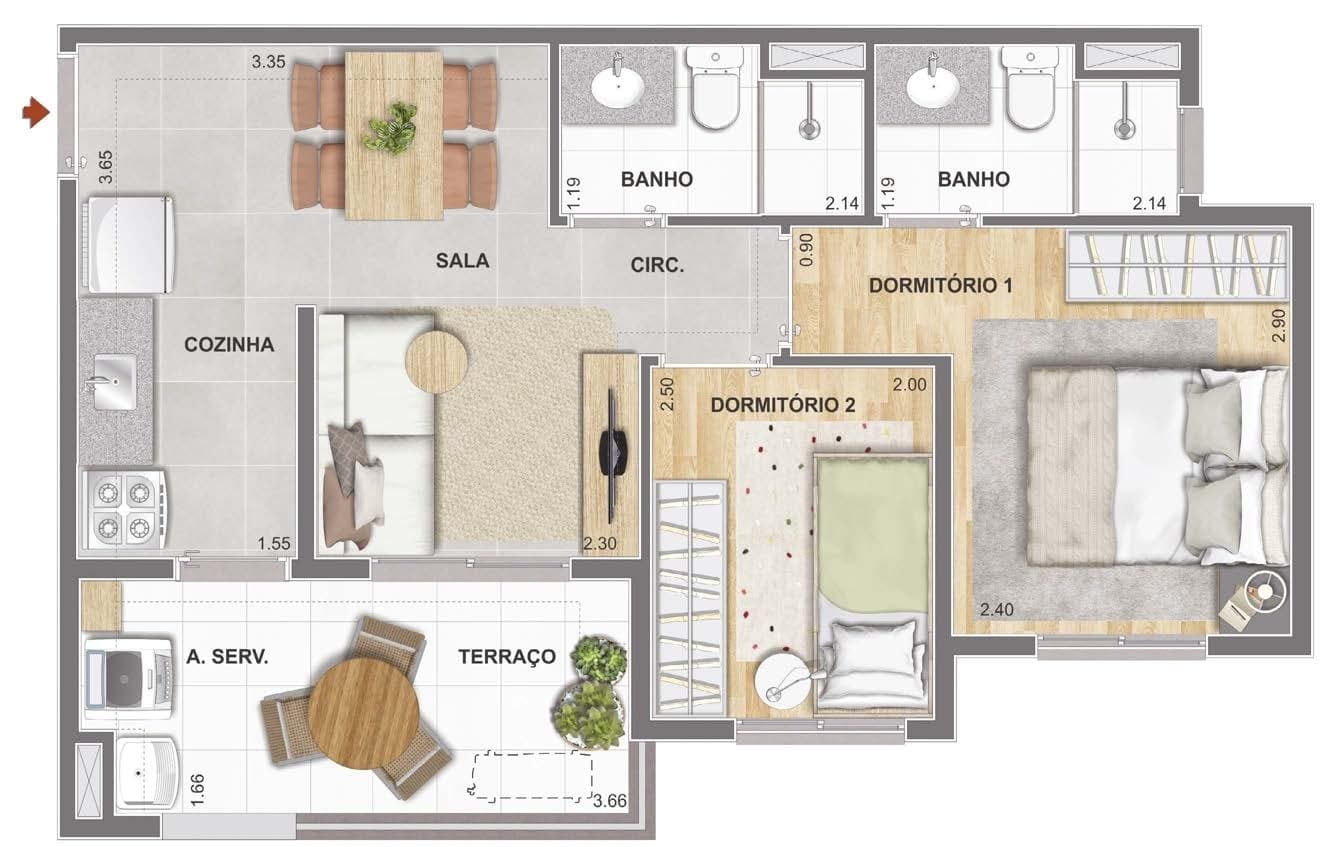 Planta 5 — Cidade Mooca Navona