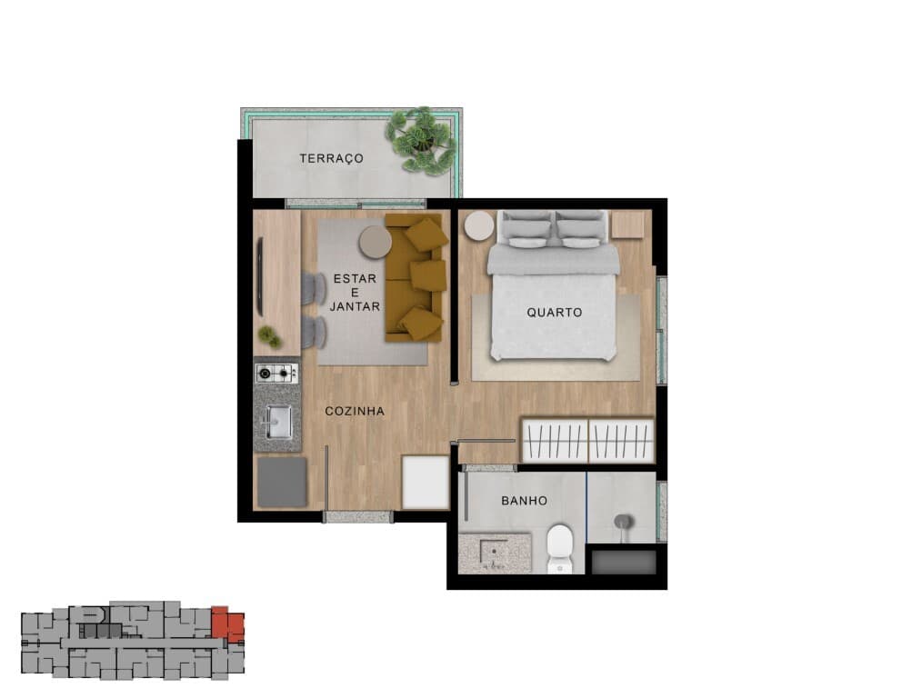 Planta 2 — Up Select Vila Sônia - Residencial