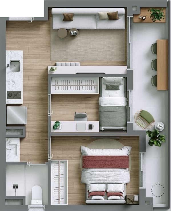 Planta 6 — Ryt Paulista - Residencial
