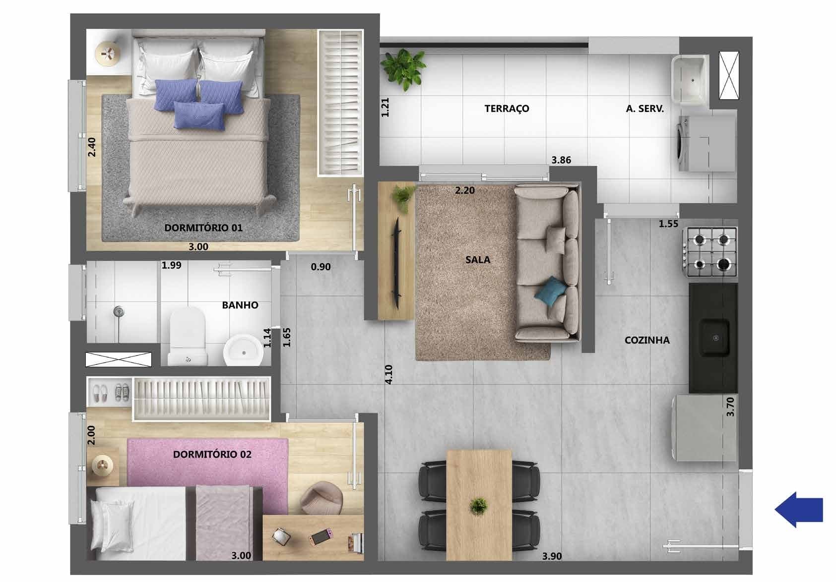 Planta 1 — Alto São Domingos