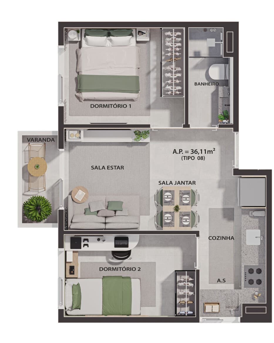 Planta 4 — Jardins de Anália Franco