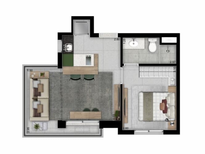 Planta 4 — Lucky Praça Sílvio Romero - Residencial