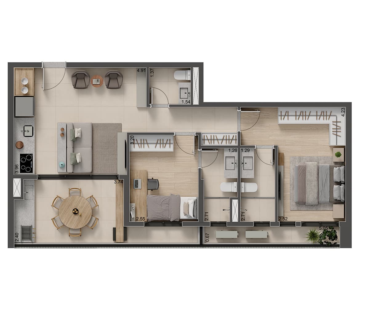 Planta 2 — Villa Chácara Inglesa