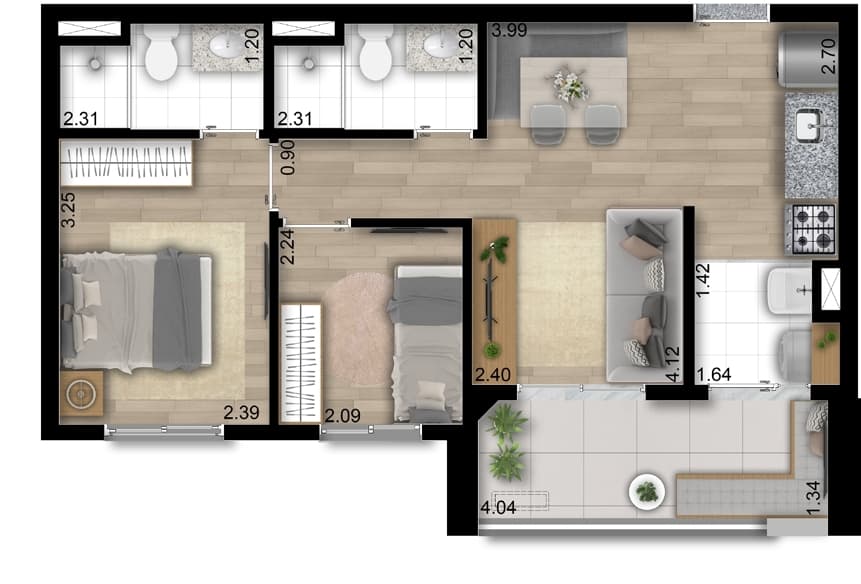 Planta 3 — Gran Sky