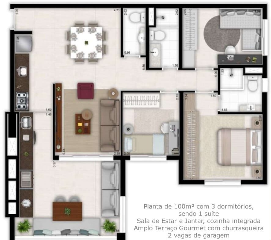 Planta 3 — Selenza Anhanguera Park