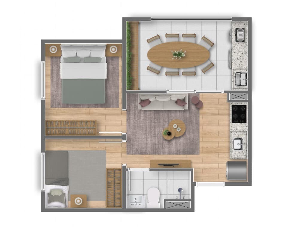 Planta 4 — Estação Dom Bosco - Residencial