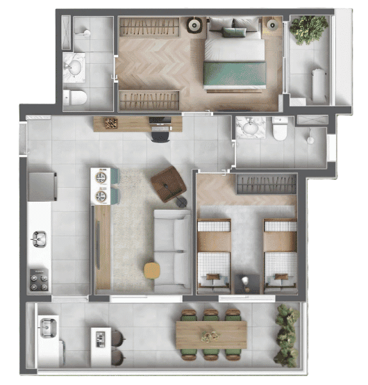 Planta 3 — Urbanpark Aclimação