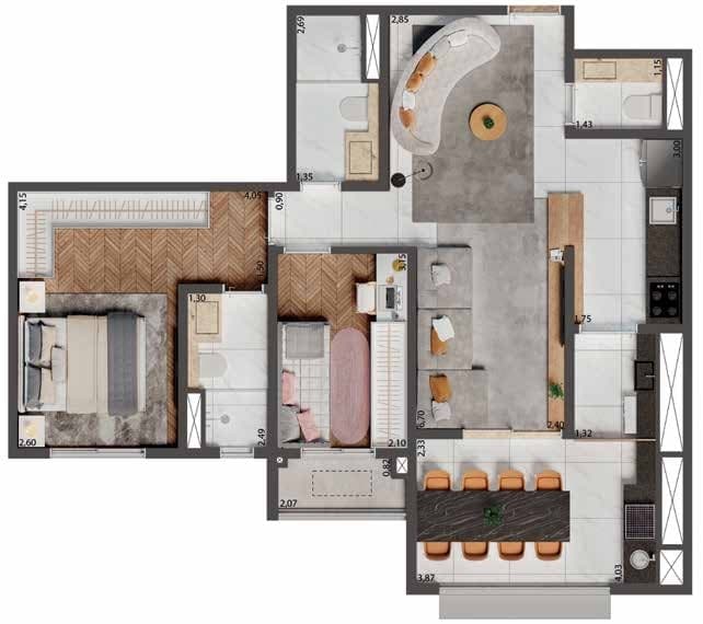 Planta 3 — Palazzo Mooca By Living
