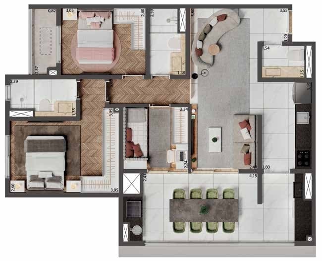 Planta 6 — Palazzo Mooca By Living