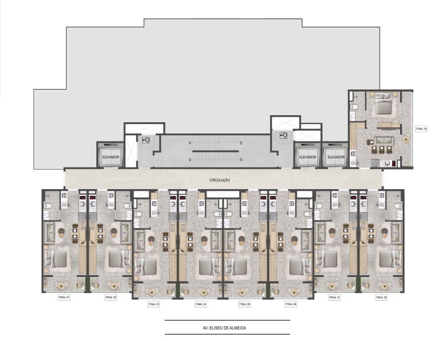 Planta 3 — Blue Residences