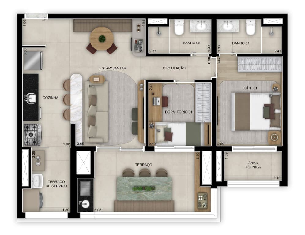Planta 5 — Bosque Diálogo Jd. Prudência - Residencial