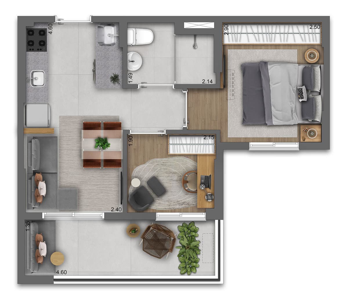 Planta 5 — Viva Benx Estação Campo Belo - Residencial