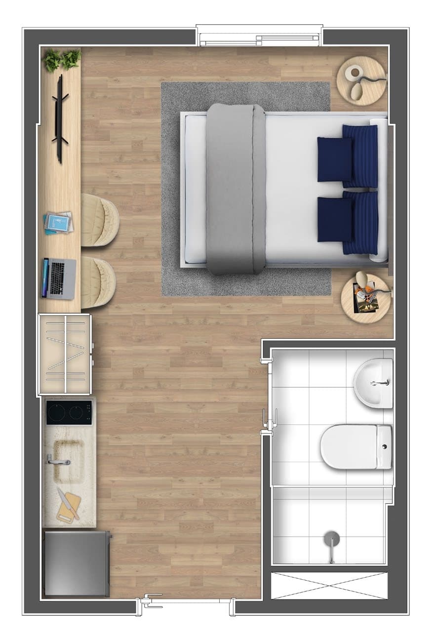 Planta 1 — Mundo Apto Brooklin