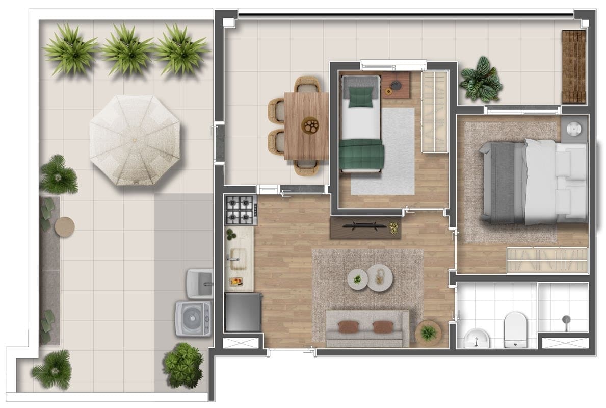 Planta 6 — Mundo Apto Brooklin
