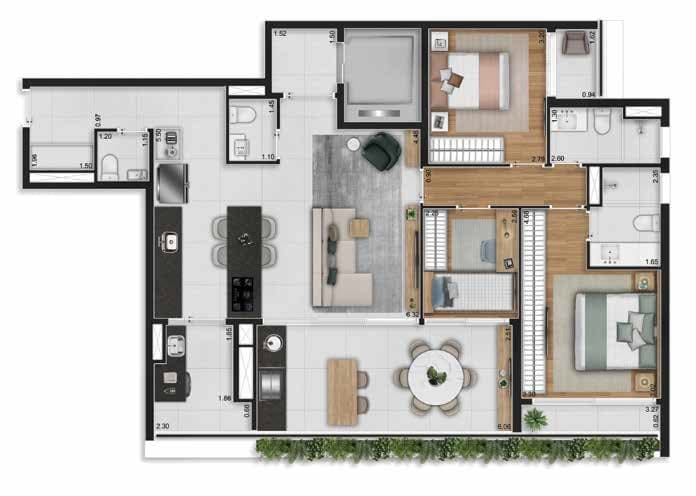 Planta 3 — Aire Alto de Pinheiros