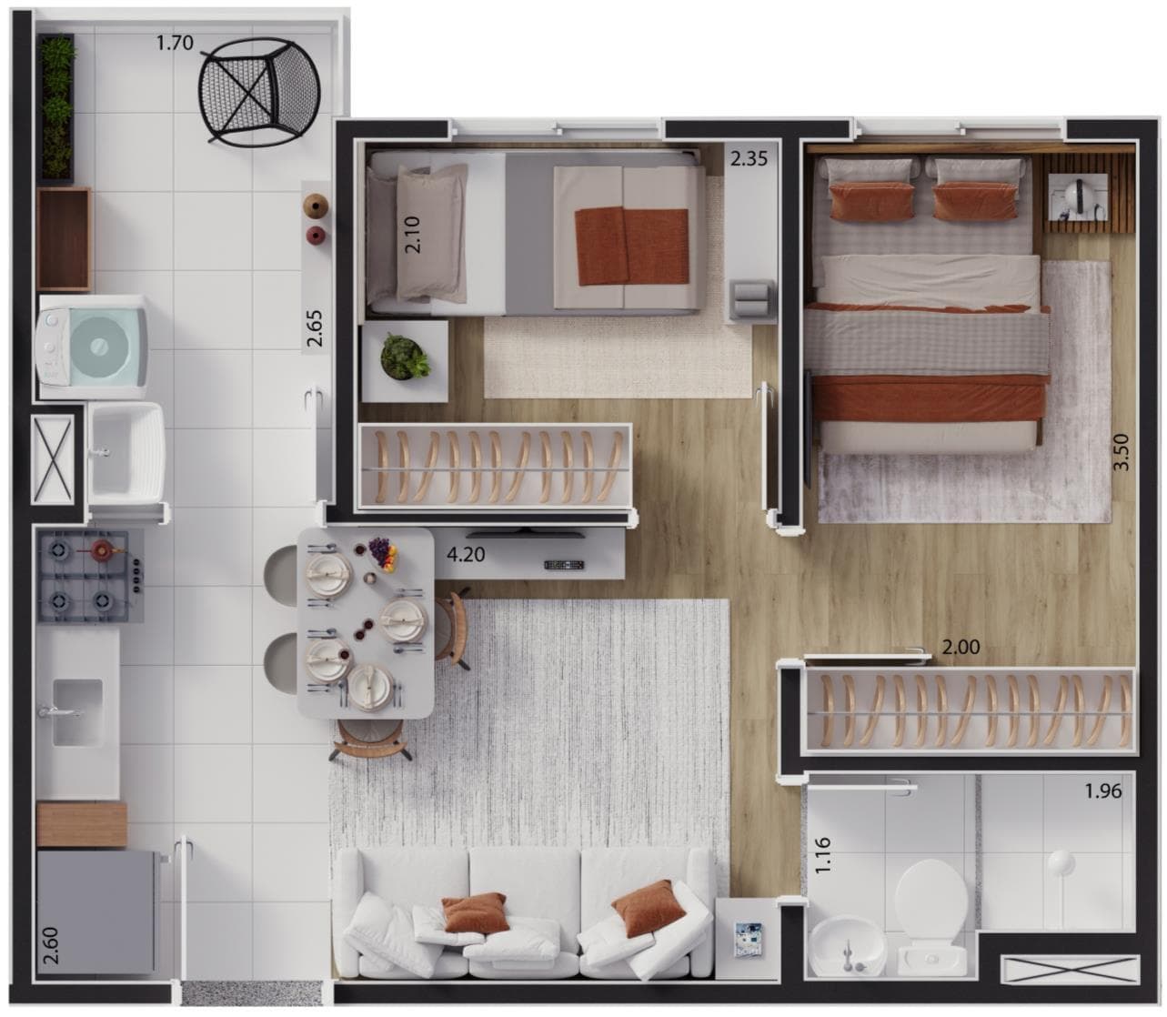 Planta 3 — Hm Smart Guaianases 2