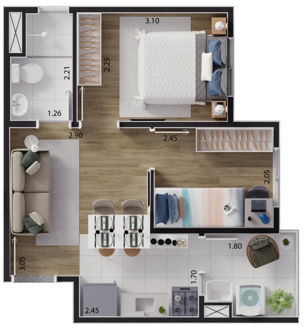 Planta 4 — Hm Smart Guaianases 2