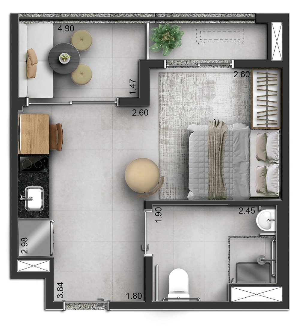 Planta 2 — Today Campo Belo - NR