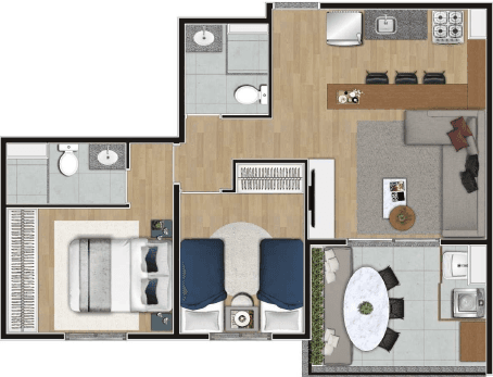 Planta 2 — Constantino Campo Belo - Residencial
