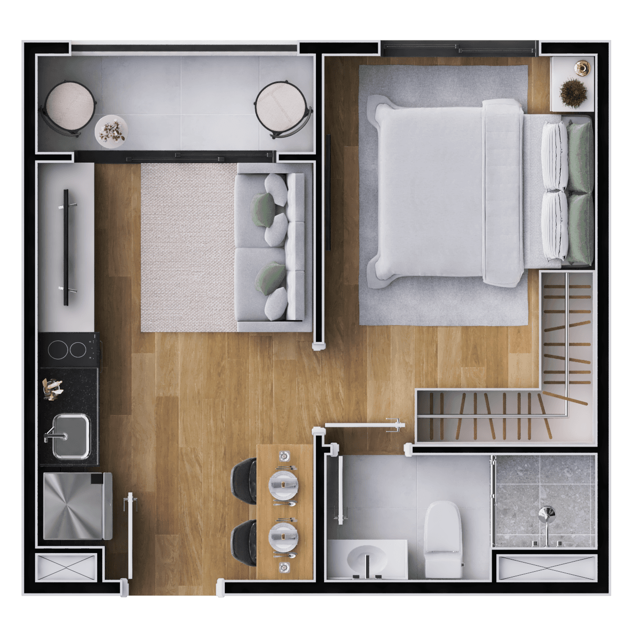 Planta 2 — Pin Barra Funda - Residencial
