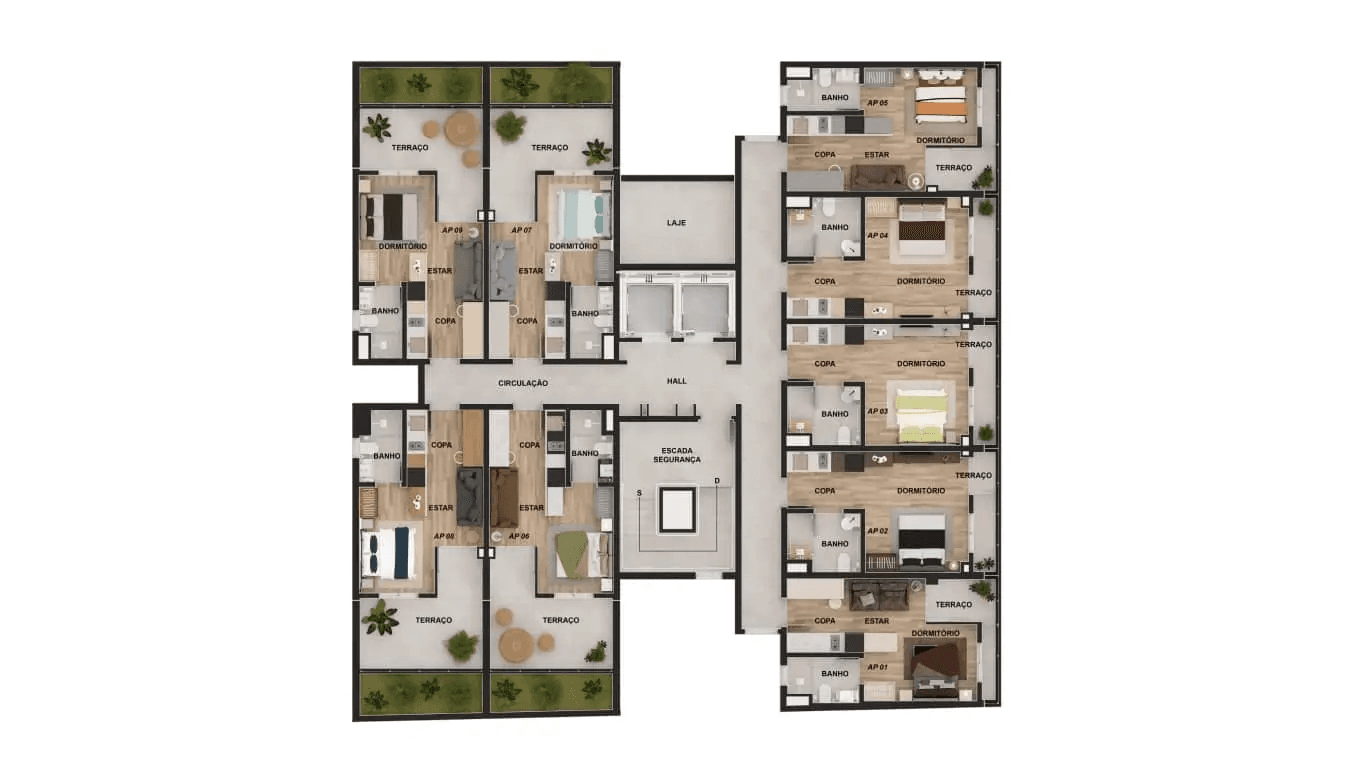 Planta 2 — Enjoy Residence - Residencial