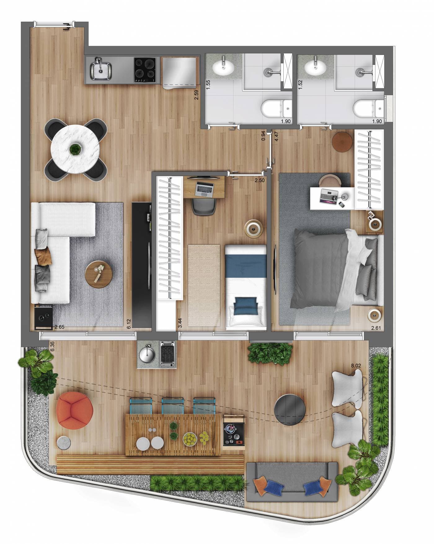 Planta 6 — Downtown Nova República