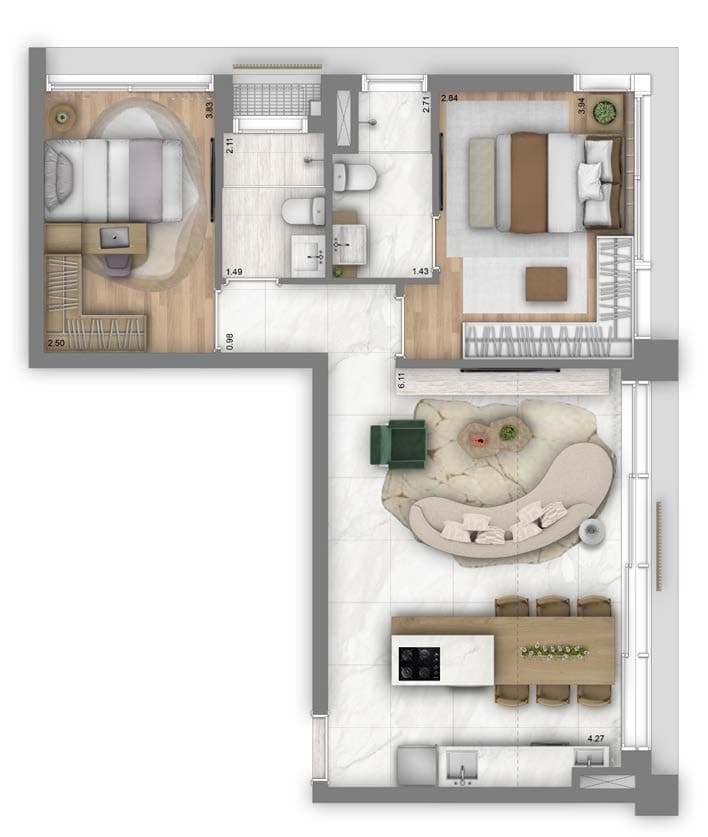Planta 5 — Art'Stone Residences