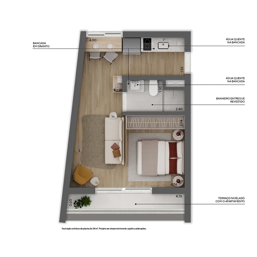 Planta 4 — Praça Higienópolis Tiê