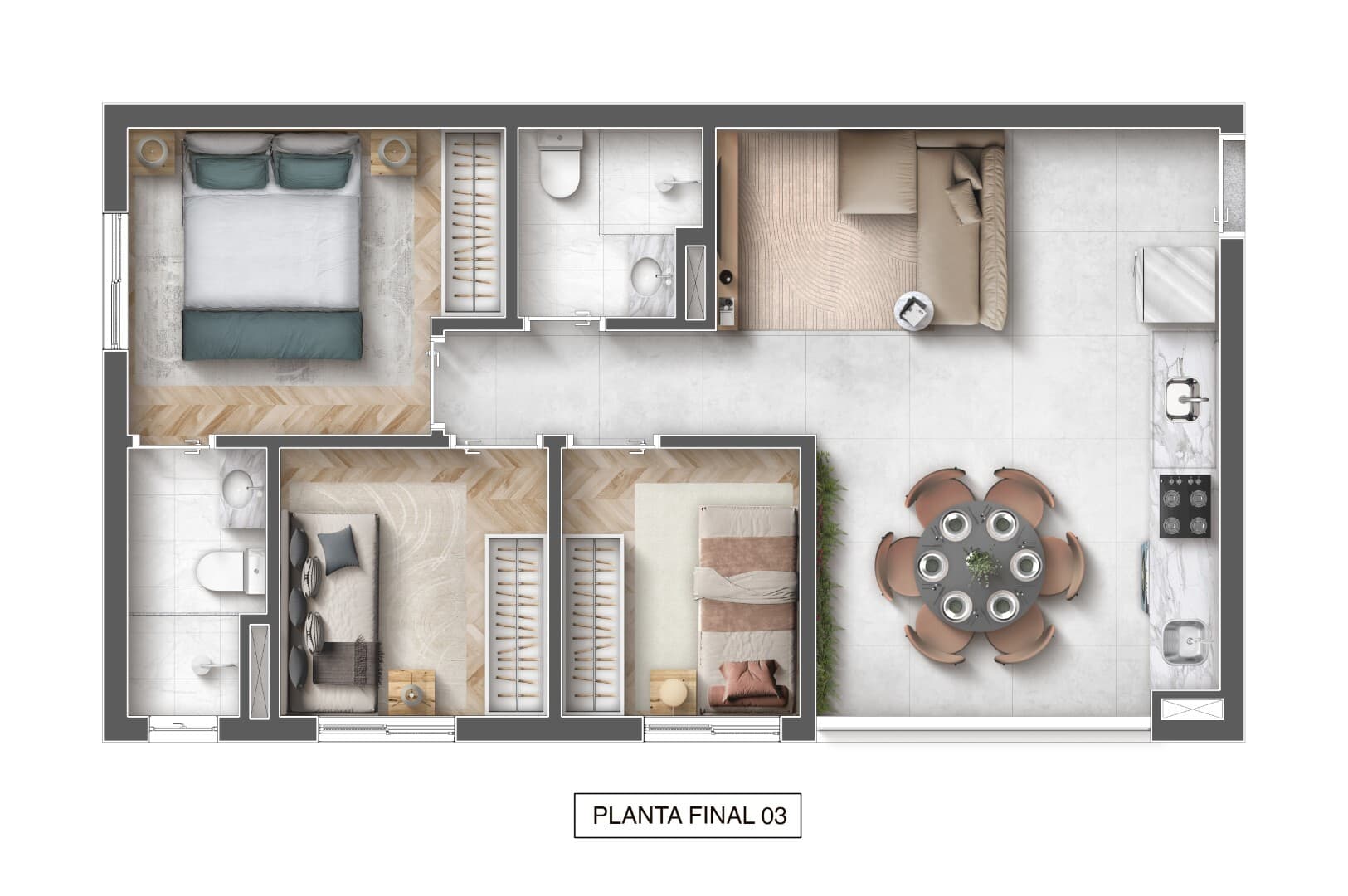 Planta 6 — Blue Park - Residencial