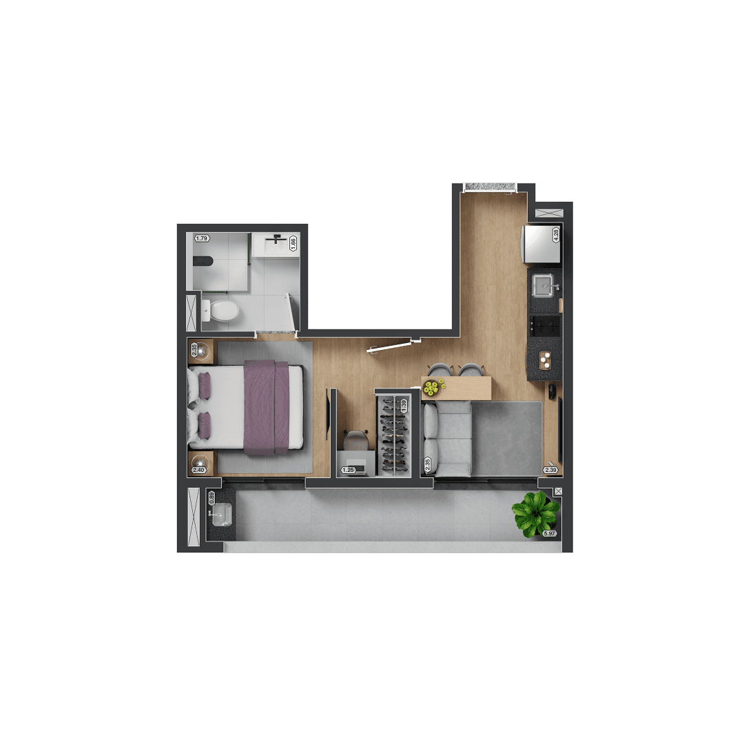 Planta 3 — myID Adolfo Pinheiro - Residencial