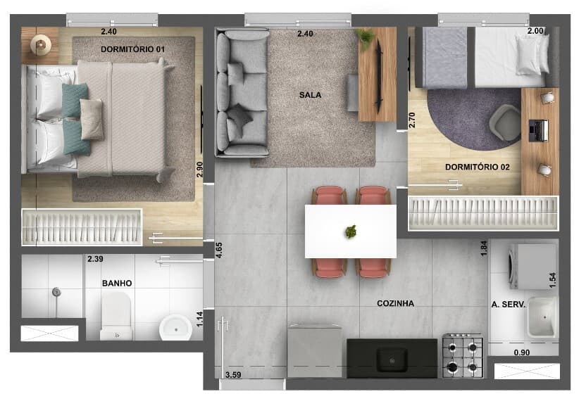 Planta 3 — Dez Butantã