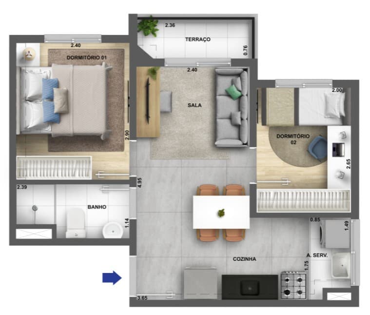 Planta 4 — Dez Butantã