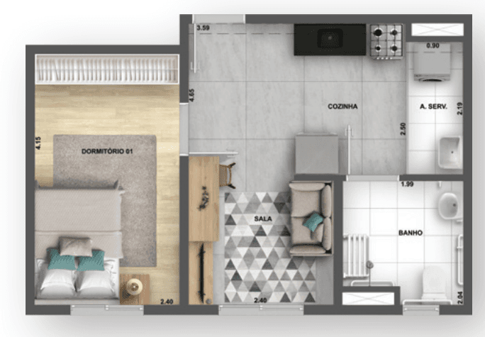 Planta 1 — My Sacomã