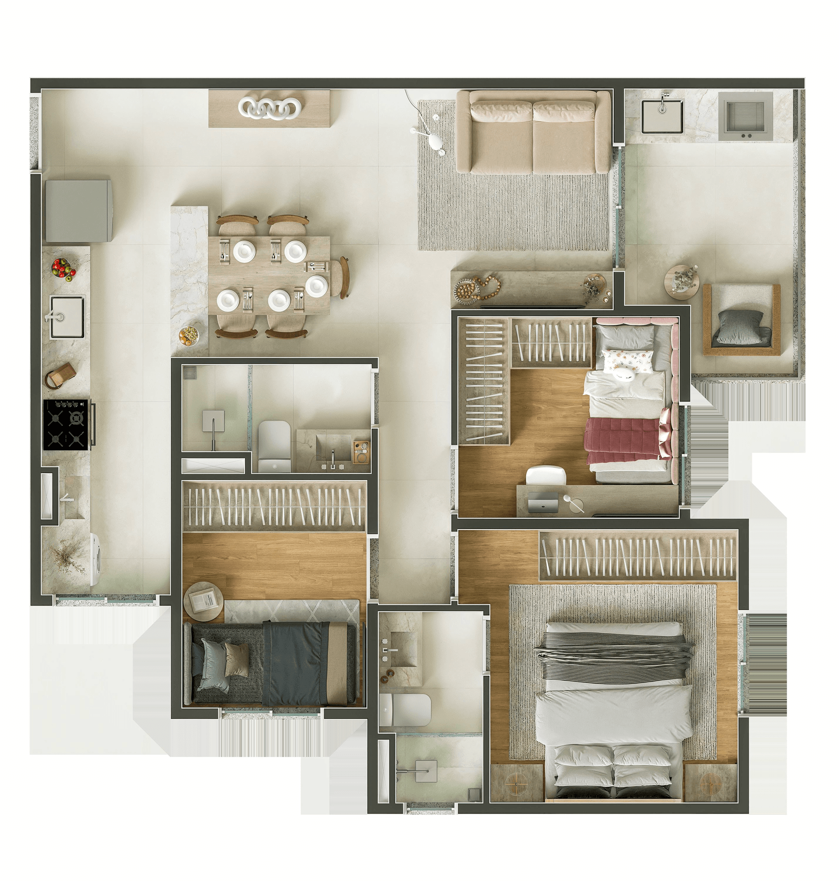 Planta 1 — Aviva Residencial Vila Matilde