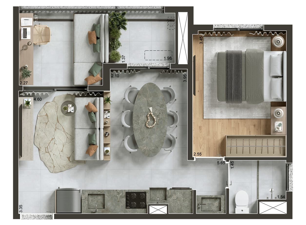 Planta 4 — Today Paraíso - Residencial