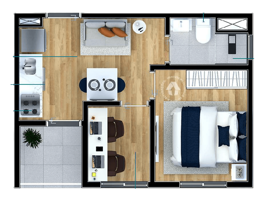 Planta 2 — Metrocasa Avenida Vila Ema