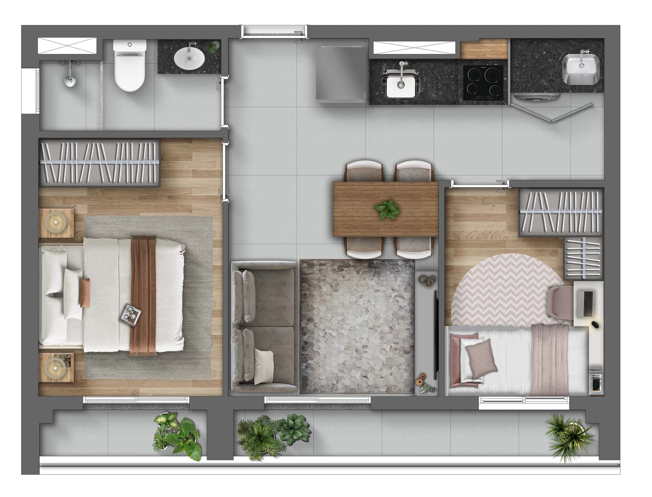 Planta 6 — Monumental Residencial Conx - Residencial