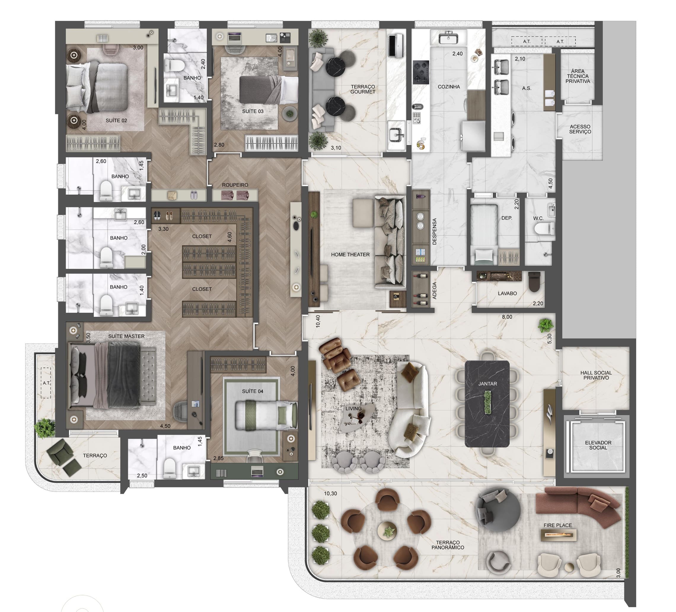 Planta 2 — The View Ibirapuera