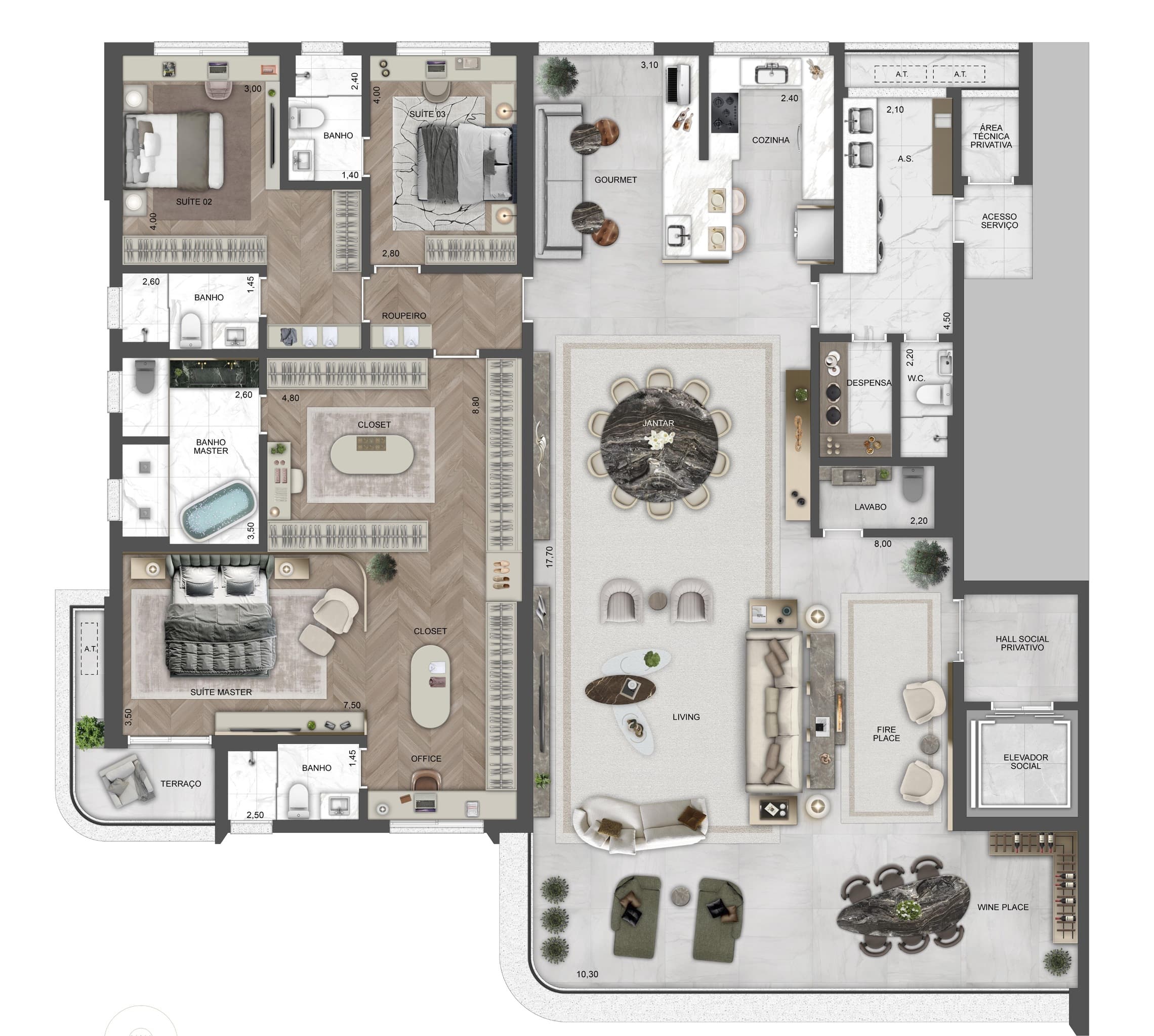 Planta 4 — The View Ibirapuera