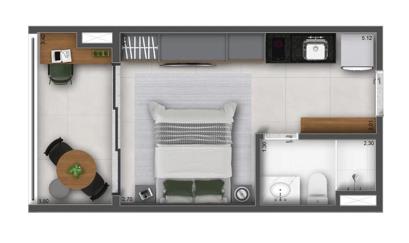 Planta 3 — The Collection Vila Mariana - Residencial
